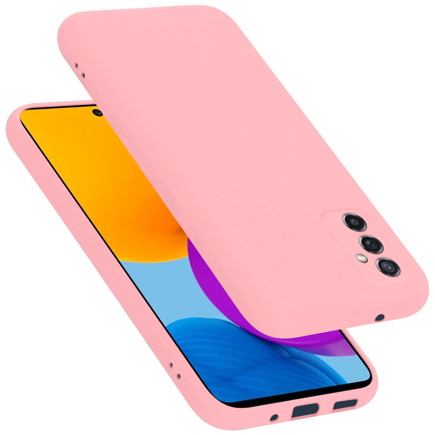 LIQUID 5G, Silicone PINK M52 im Case CADORABO Galaxy Hülle Liquid Style, Samsung, Backcover,