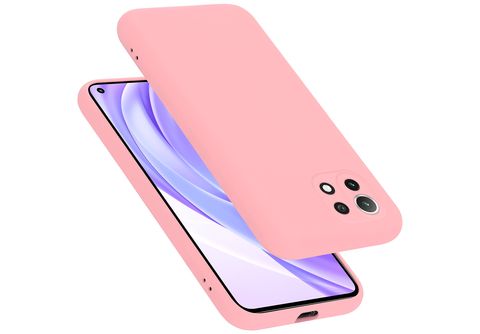 Funda Silicona Líquida Ultra Suave para Xiaomi Mi 11 Lite 4G / 5G / 5G NE  color Rosa