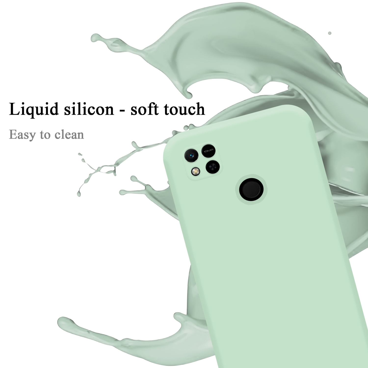CADORABO Hülle im Liquid LIQUID 9C Silicone RedMi GRÜN Xiaomi, 10A, Style, RedMi / HELL Backcover, Case