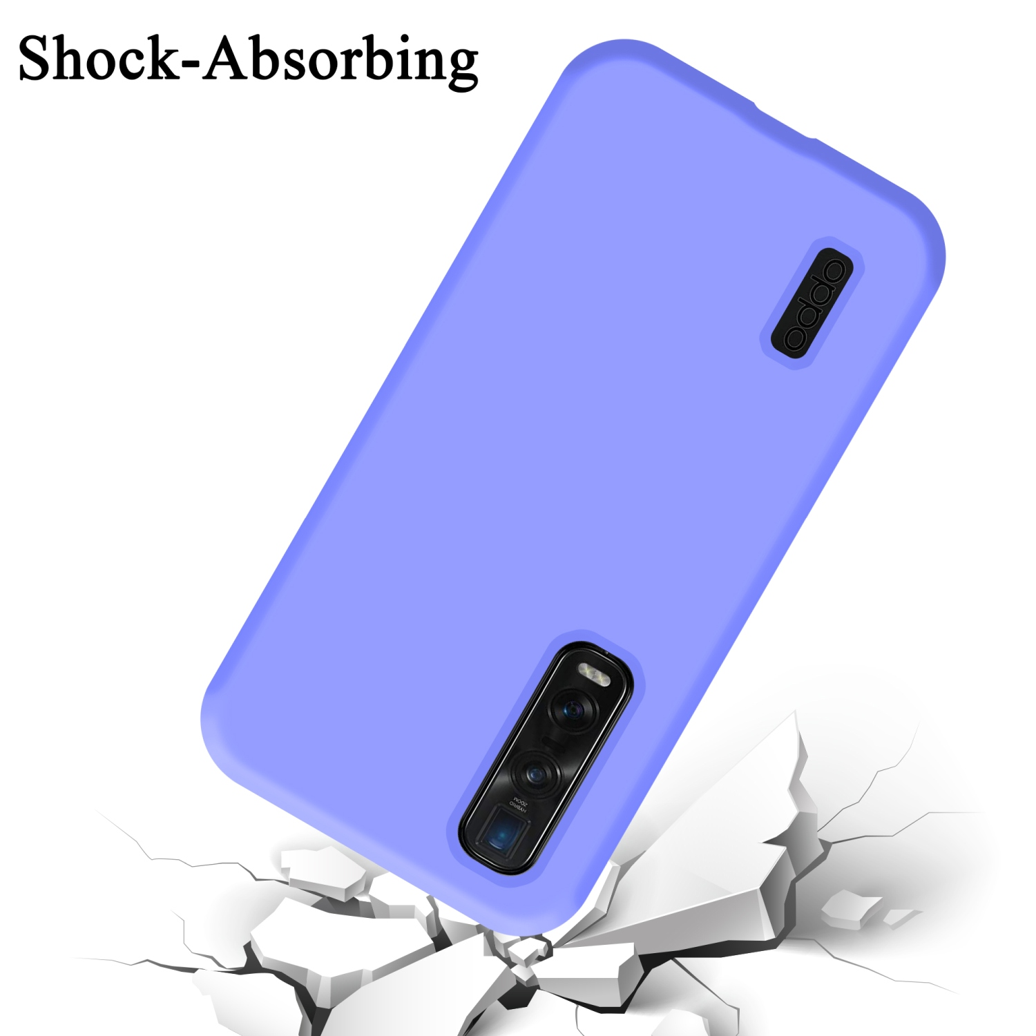 Hülle Case HELL LIQUID FIND X2 LILA Backcover, im PRO, Style, Oppo, CADORABO Liquid Silicone