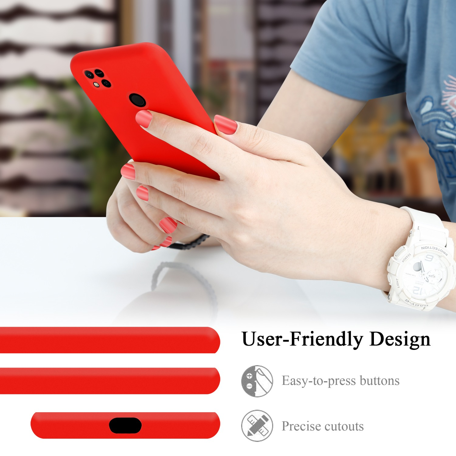 Liquid LIQUID 10A, Hülle / ROT Silicone CADORABO im 9C RedMi Backcover, Style, Xiaomi, Case RedMi