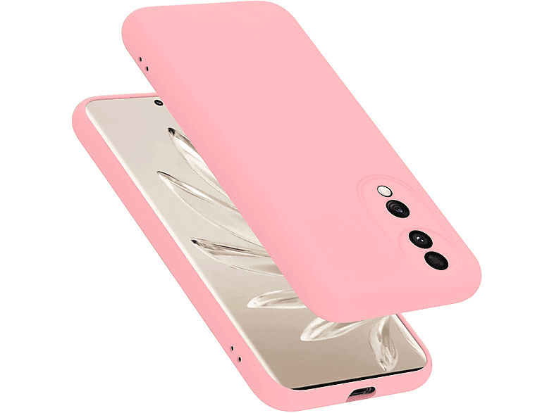 CADORABO Hülle im Liquid Silicone Case Style, Backcover, Honor, 70, LIQUID PINK