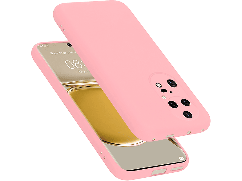 CADORABO Hülle im Liquid Silicone Case Style, Backcover, Huawei, P50 PRO, LIQUID PINK
