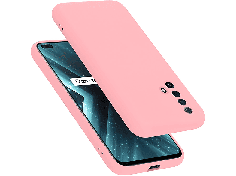 CADORABO Hülle im / Case 5G, / LIQUID SuperZoom Style, Silicone Backcover, X3 Realme, X3 X50 Liquid PINK