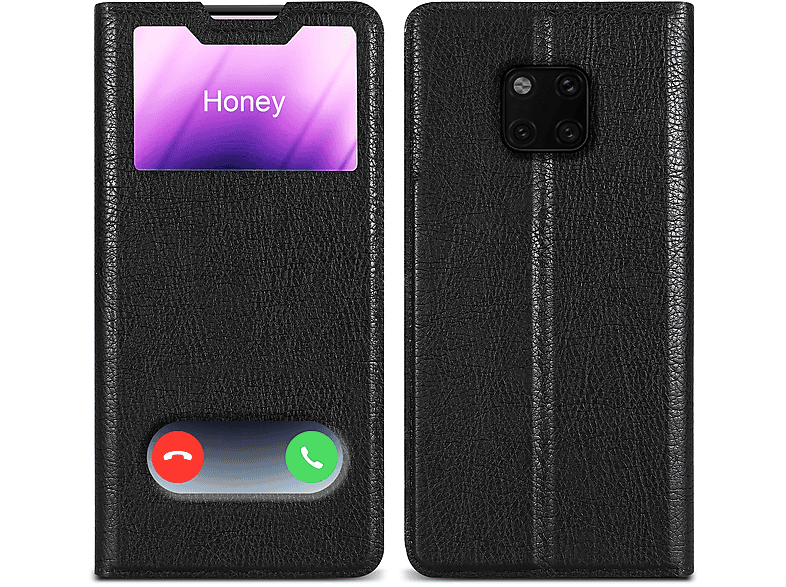 Cadorabo Custodia A Libro Con Finestra Per Huawei Mate 10 Pro – Colore Nero Cometa – Chiusura Magnetica E Funzione Stand - 2