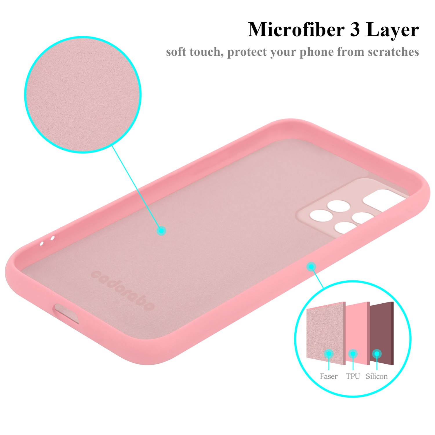 CADORABO Hülle im Liquid Silicone LIQUID NOTE Backcover, RedMi Style, Case PINK PRO+, Xiaomi, 11