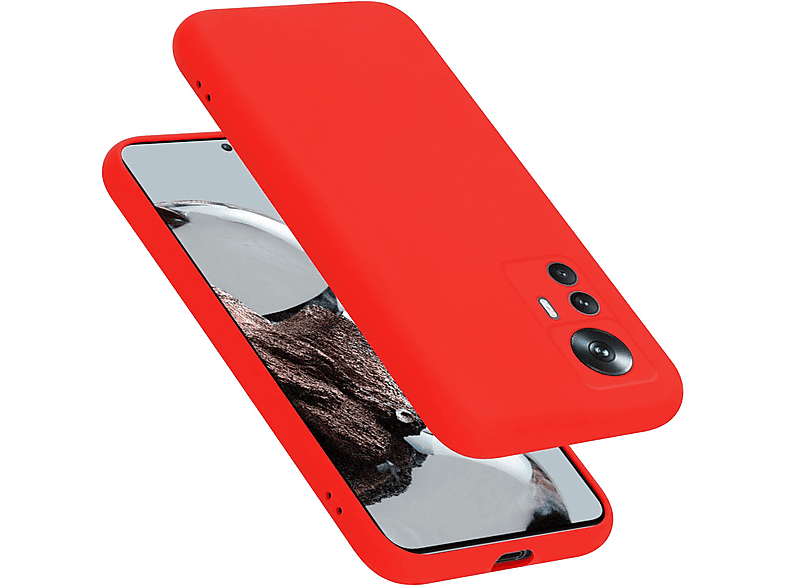 CADORABO Hülle im Liquid Silicone Case Style, Backcover, Xiaomi, 12T / 12T PRO, LIQUID ROT