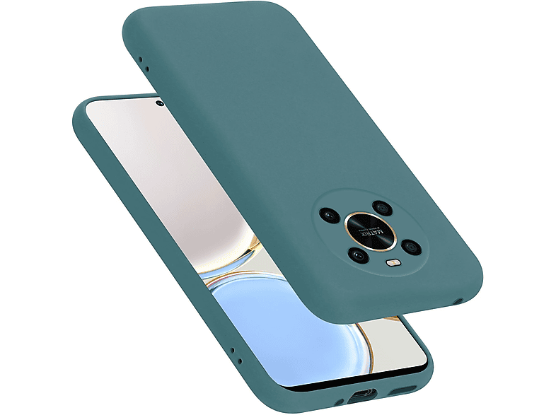 CADORABO Hülle Style, im Honor, Liquid LITE, LIQUID MAGIC Silicone Backcover, GRÜN 4 Case