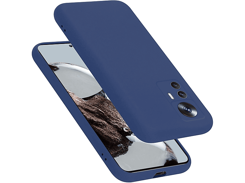 CADORABO Hülle im Liquid Silicone Case Style, Backcover, Xiaomi, 12T / 12T PRO, LIQUID BLAU