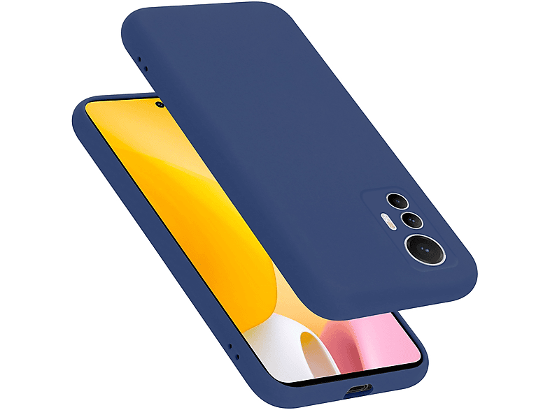 CADORABO Hülle im Liquid Silicone Case Style, Backcover, Xiaomi, 12 LITE, LIQUID BLAU | Backcover