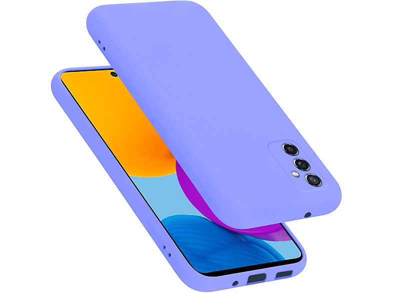 CADORABO Hülle im Liquid Silicone Case HELL M52 Samsung, 5G, LILA Galaxy LIQUID Backcover, Style