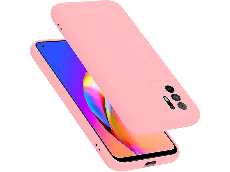 CADORABO Hülle im Liquid Silicone Case Style, Backcover, Oppo, A94 5G, LIQUID PINK