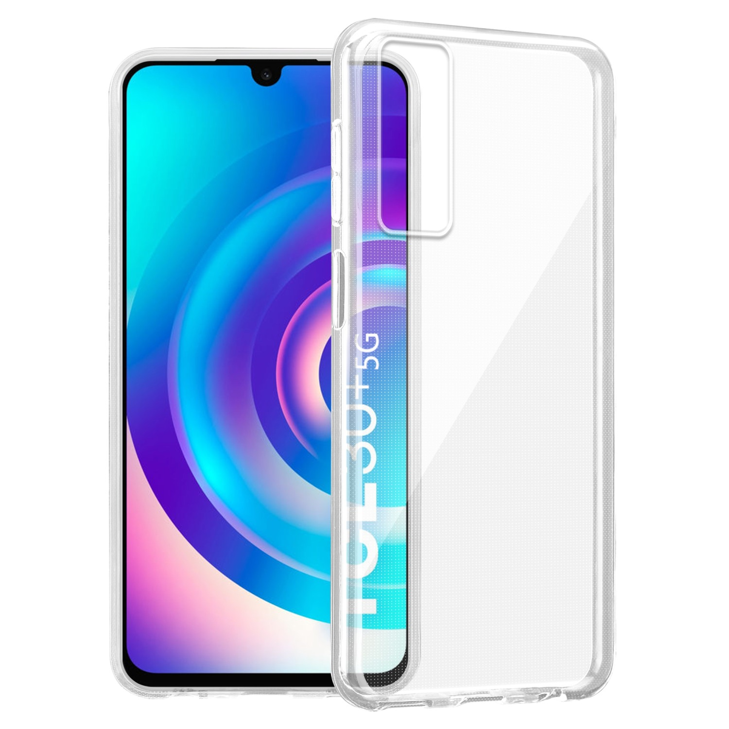 CADORABO TPU / Slim (4G AIR Schutzhülle, 5G) 30+, TCL, 30 Ultra VOLL TRANSPARENT Backcover, 