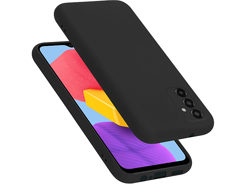 CADORABO Hülle im Liquid Silicone LIQUID M13 Samsung, 4G, Case Galaxy Style, Backcover, SCHWARZ