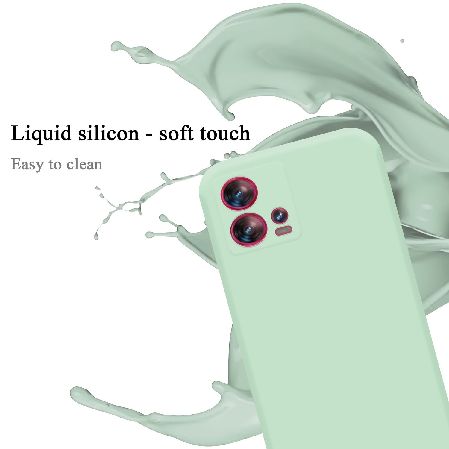 HELL Motorola, Backcover, Liquid FUSION, im 30 Case Style, Hülle LIQUID EDGE CADORABO Silicone GRÜN