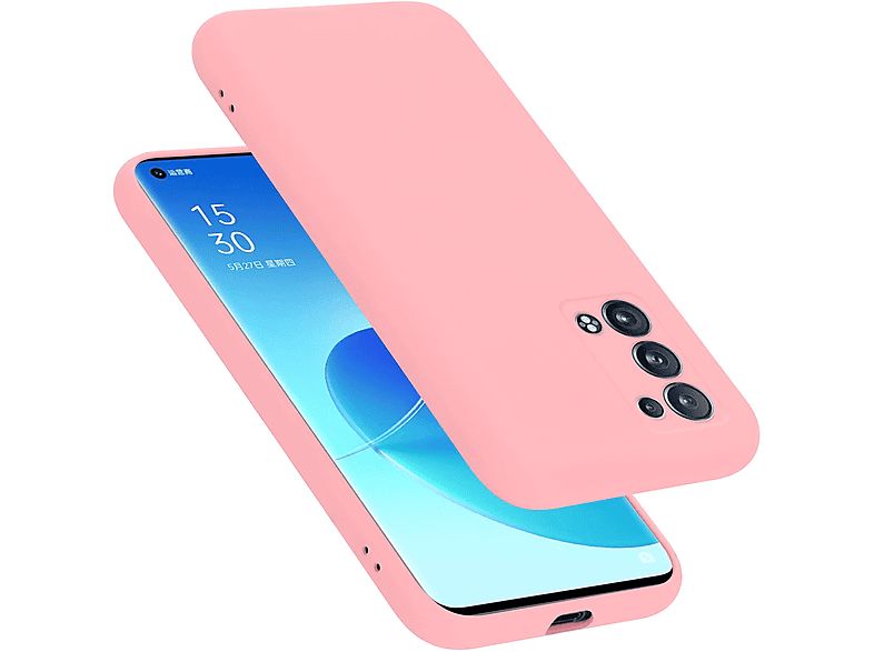 WBWONE Funda Para OPPO Reno 6 5G (Reno6 5G), Cámara Todo Incluido Case Suave TPU Silicona Carcasa Antigolpes Caso Resistente A Los Arañazos - Azul Oscuro