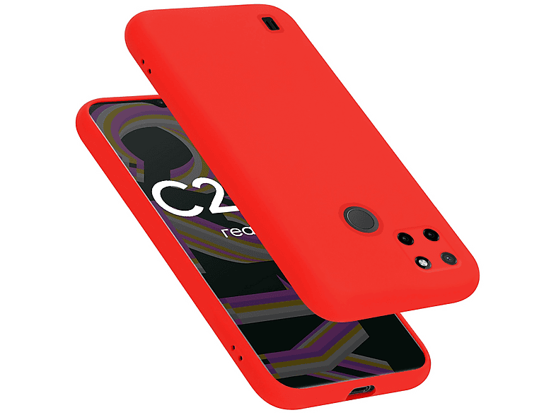 RankOne Funda Para Realme C21 (6.5" Inches) Carcasa De Silicona De TPU Suave - Negro