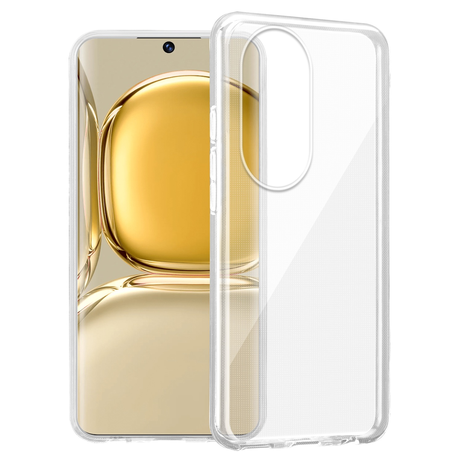 CADORABO TPU Ultra Huawei, AIR VOLL P50 PRO, TRANSPARENT Schutzhülle, Slim Backcover