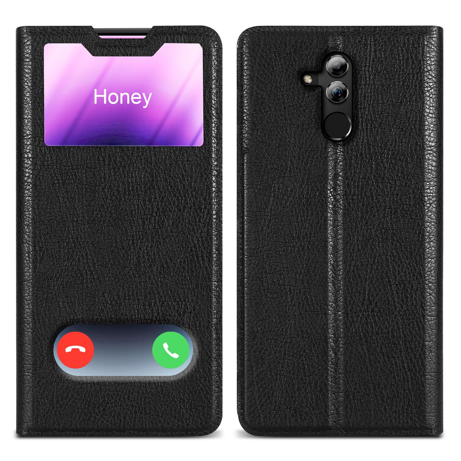 CADORABO Cover Con Chiusura Magnetica, Funzione Stand E 2 Finestre Di Visualizzazione Custodia Per Cellulare Per P30 Nero Cometa 132730512