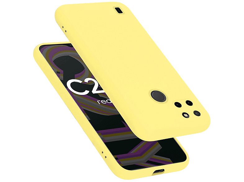 SEEKO Cover Per Realme C21Y / Realme C25Y, Scorrevole [Protezione Fotocamera] Militare Antiurto Silicone Custodia, Con 360° Anello Supporto Kickstand