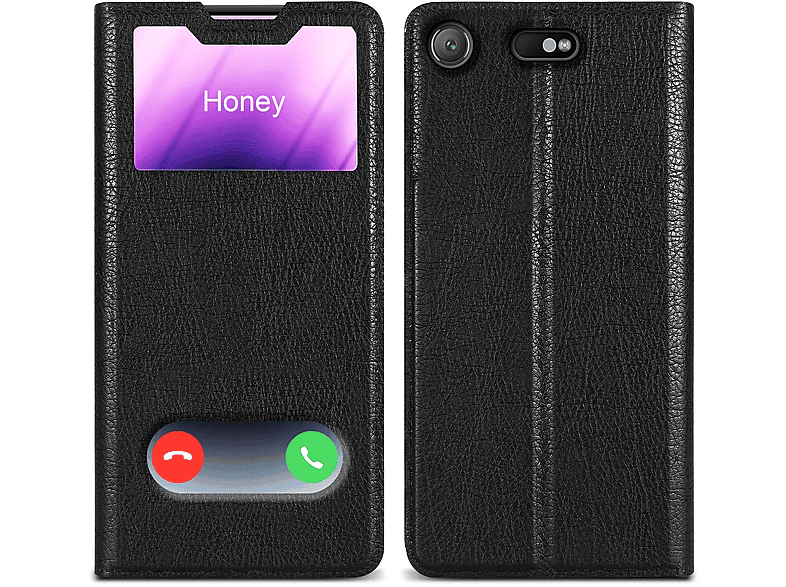 CADORABO Cover Con Chiusura Magnetica, Funzione Stand E Tasca Per Le Carte Custodia Per Cellulare Per Xperia Z1 Bruno Cappuccino 76971739