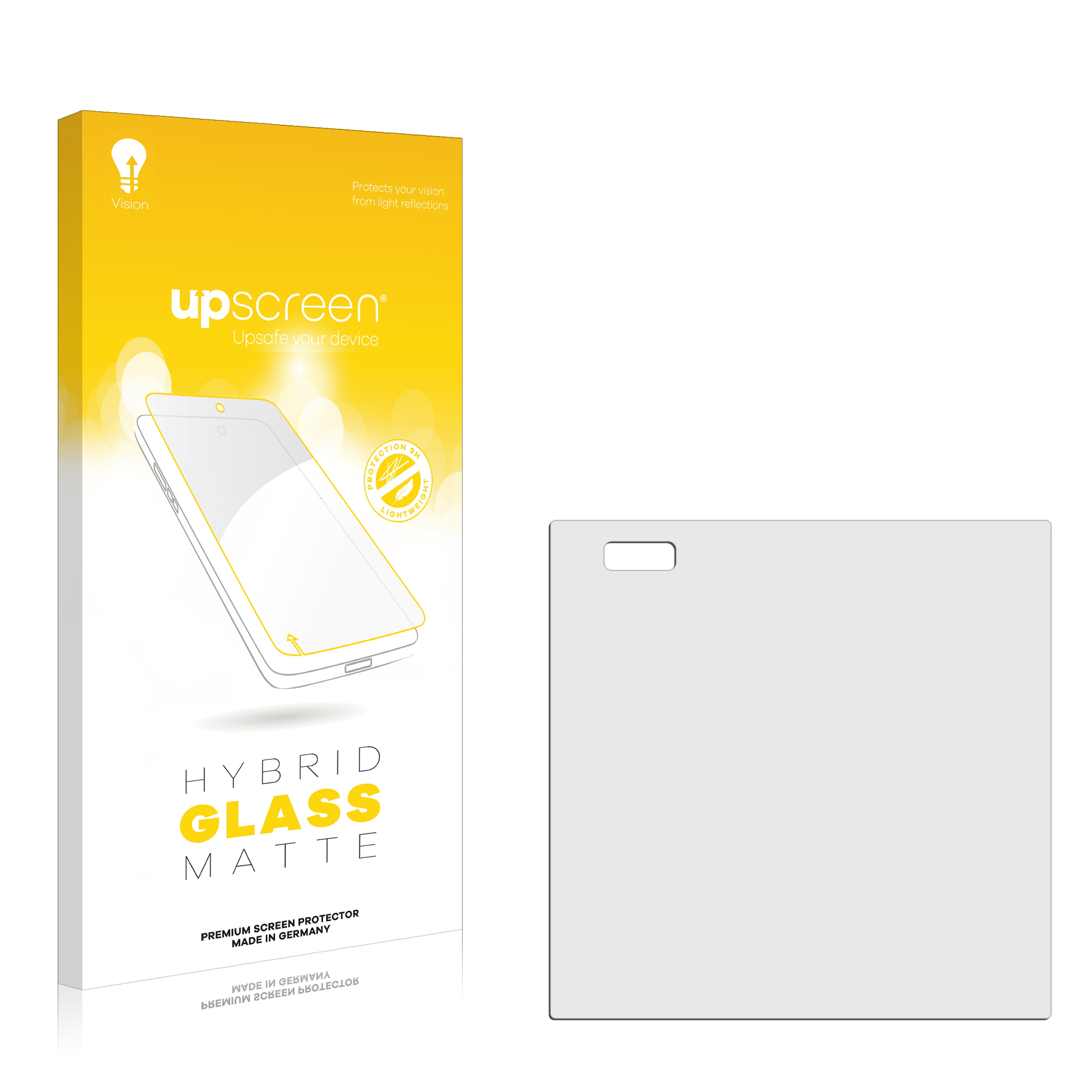 UPSCREEN matte Schutzfolie(für homematic Glass - plus Display IP Wired (HmIPW-WGD-PL))