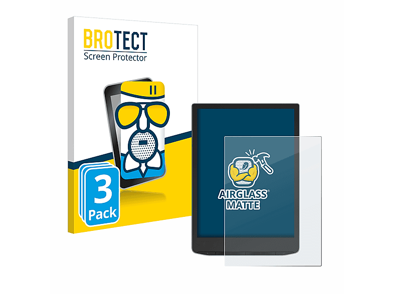 BROTECT 3x Airglass matte Schutzfolie(für PocketBook InkPad Color 3)