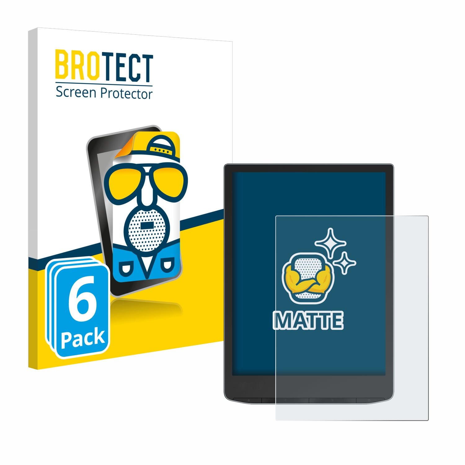 BROTECT 6x 3) matte Schutzfolie(für PocketBook Color InkPad