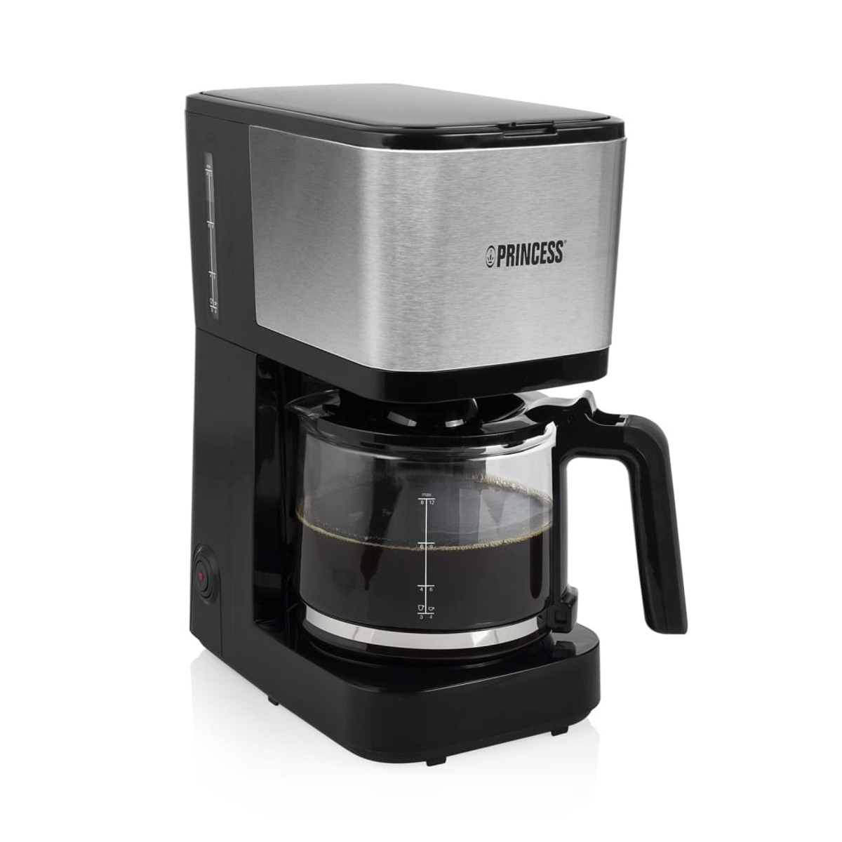 Cafetera de goteo - PRINCESS 01.246031.01.001, 750 W, 1,25 l, 12 tazas, Inox
