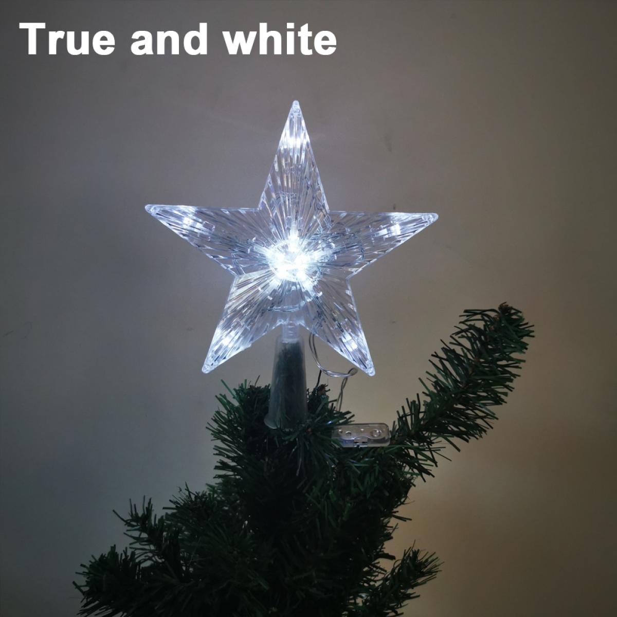 COZEVDNT LED Lighted Blau Tree with Christmas Star Tree Weihnachtsdeko, Topper