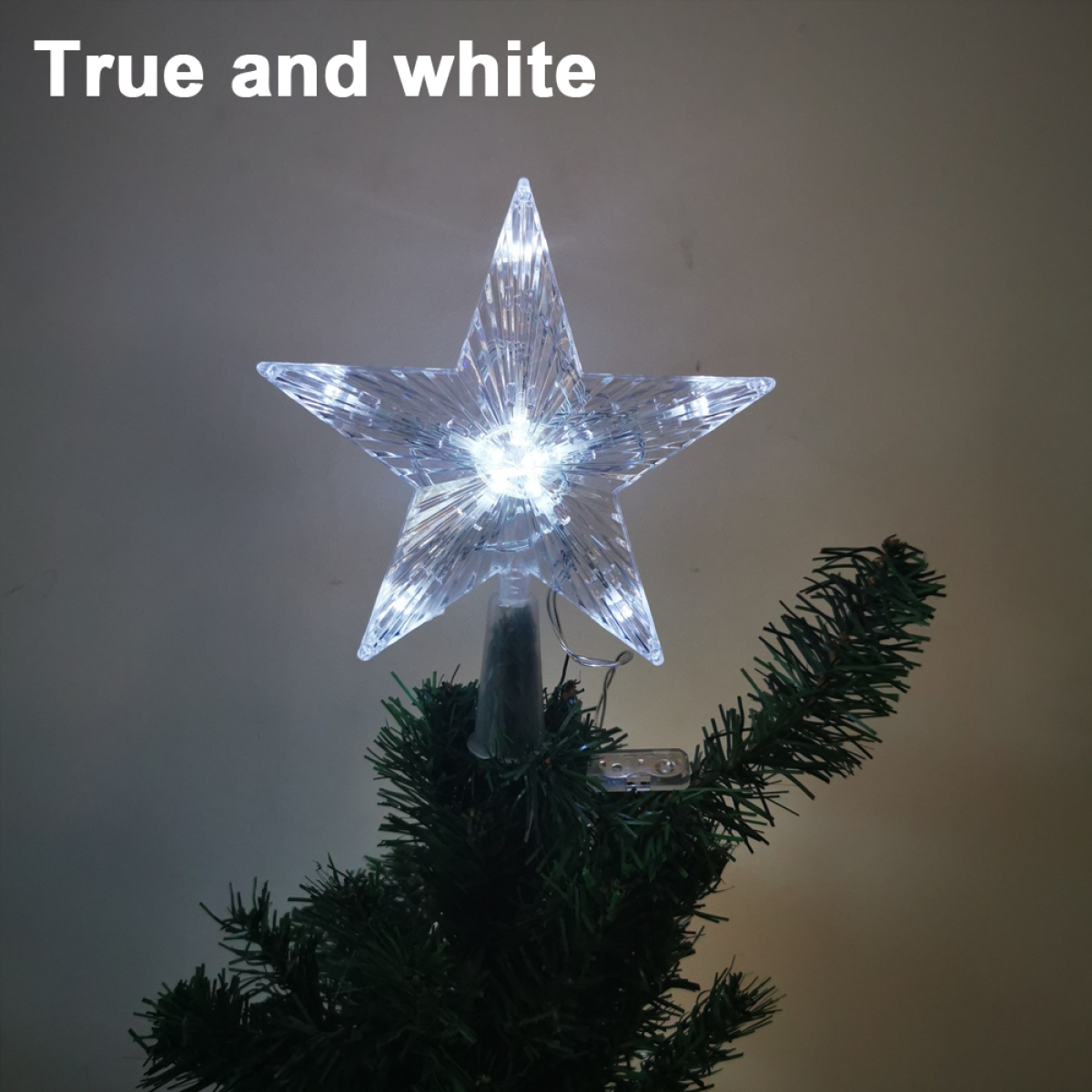 COZEVDNT LED Lighted Christmas Tree Topper with Weihnachtsdeko, Tree Blau Star