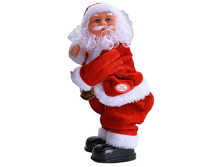 COZEVDNT Shaking Ass Electric Music Santa Claus Doll - Christmas Decor and Gifts Weihnachtsdeko, Rot