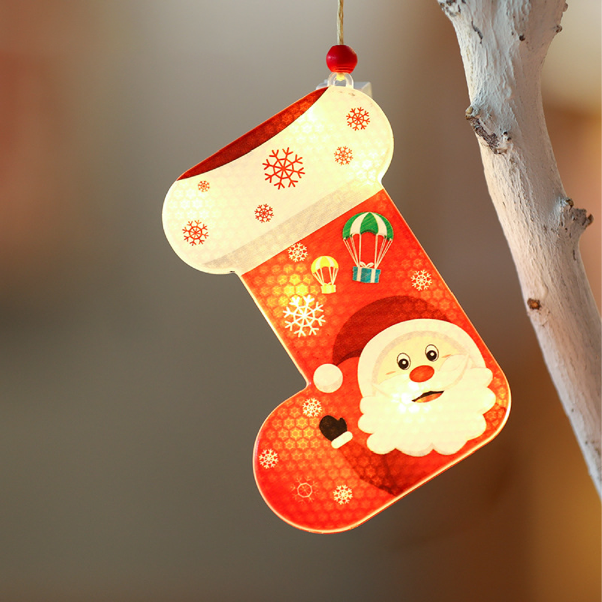 COZEVDNT Christmas LED Rot Decoration Weihnachtsdeko, Ornaments Hanging Tree for