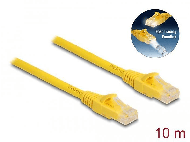 DELOCK 80105 Gelb Patchcable Cat.6a