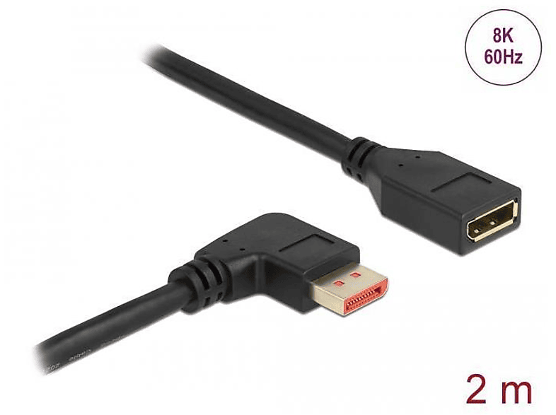 DELOCK 87078 Port Schwarz - Display Kabel