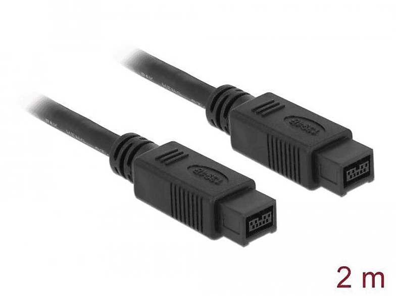 DELOCK 82599 FireWire-Kabel, Schwarz