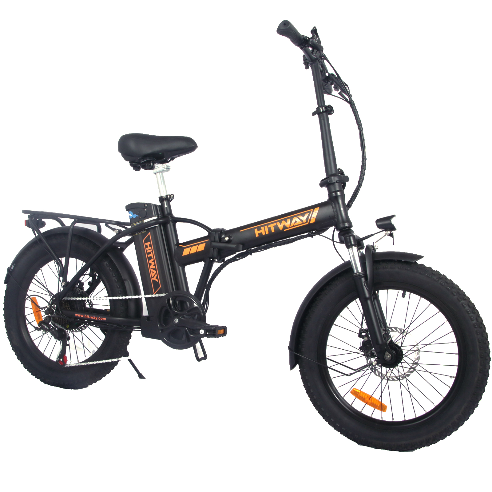 HITWAY Schwarz Mountainbike Orange) BK11 20 403,2, und Zoll, Unisex-Rad, (Laufradgröße: