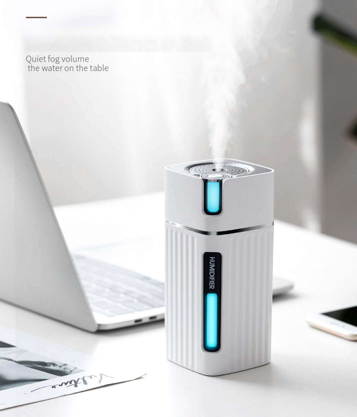 Weiß (Raumgröße: 7-Farblicht 10 USB Mute, - BRIGHTAKE Kapazität, m²) Große Luftbefeuchter Mini 300ml Luftbefeuchter