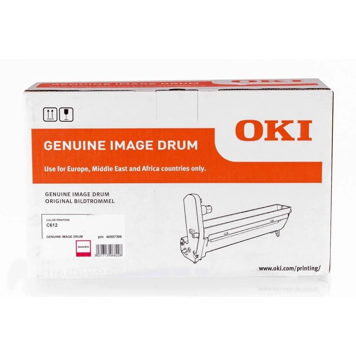 Scatola tamburo immagine OKI Magenta per stampante C612.