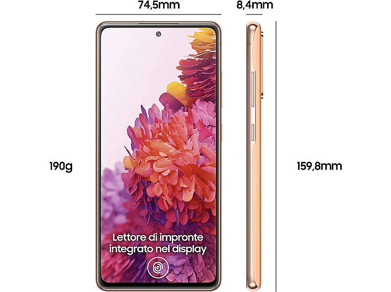 SAMSUNG GALAXY S20 FE 5G 128GB VITALIZED ORANGE 128 GB Cloud