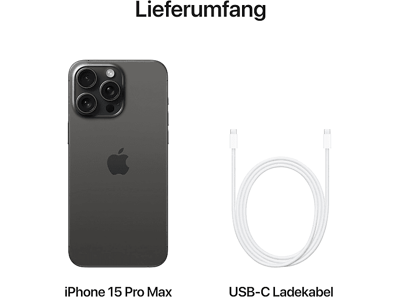 APPLE iPhone 15 Pro Max | 512 GB Titanium, Zwart 5G | MediaMarkt