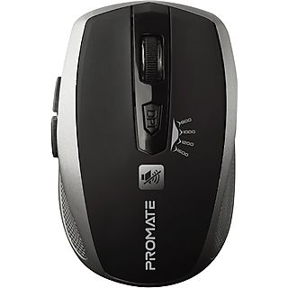 Ratón inalámbrico - PROMATE Breeze, Bluetooth, Plata