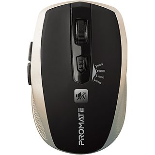 Ratón inalámbrico - PROMATE Breeze, Bluetooth, Dorado