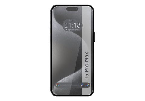 Cristal templado iPhone 15 Pro Max/15 Plus Protector de Pantalla