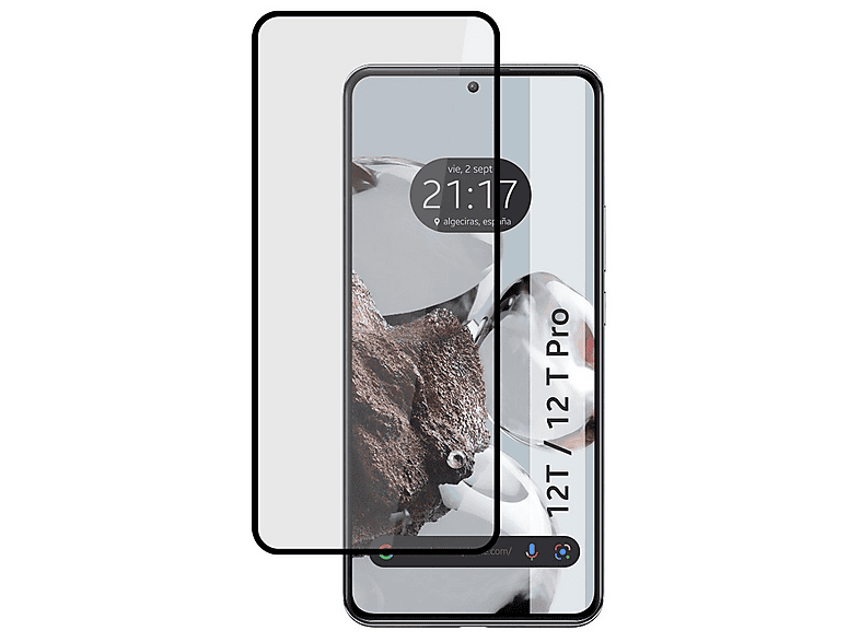 Custodia Portafoglio Giyer Per Xiaomi 12T/12T Pro 5G Con Leggio E Pellicola Inclusa - Pelle PU Nera
