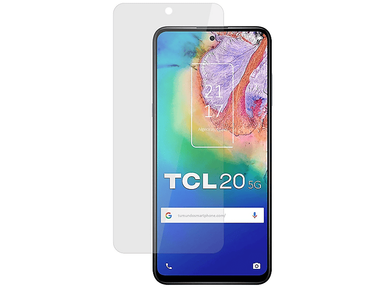 Tumundosmartphone Cover Silicone Liquido Verde per Tcl 20 R 5G Disegno Spazio Disegni