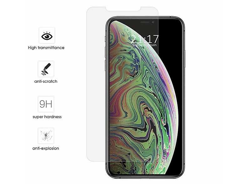 Cristal Templado 9H para Apple iPhone XS Max