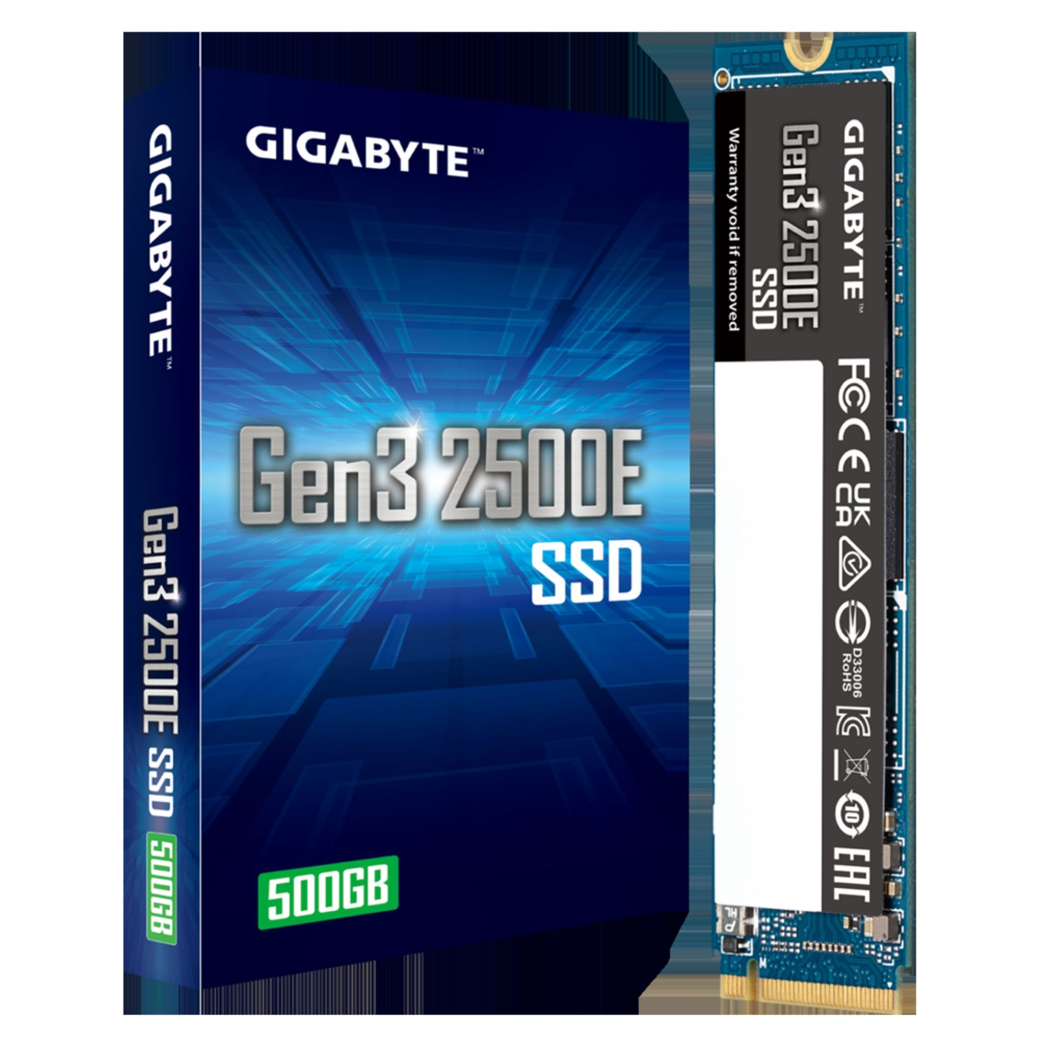 GIGABYTE SSD 500 SSD, Gen3 500GB, GB, intern 2500E