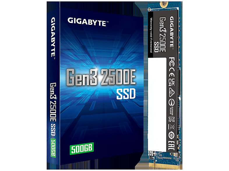 GIGABYTE SSD 500 SSD, Gen3 500GB, GB, intern 2500E