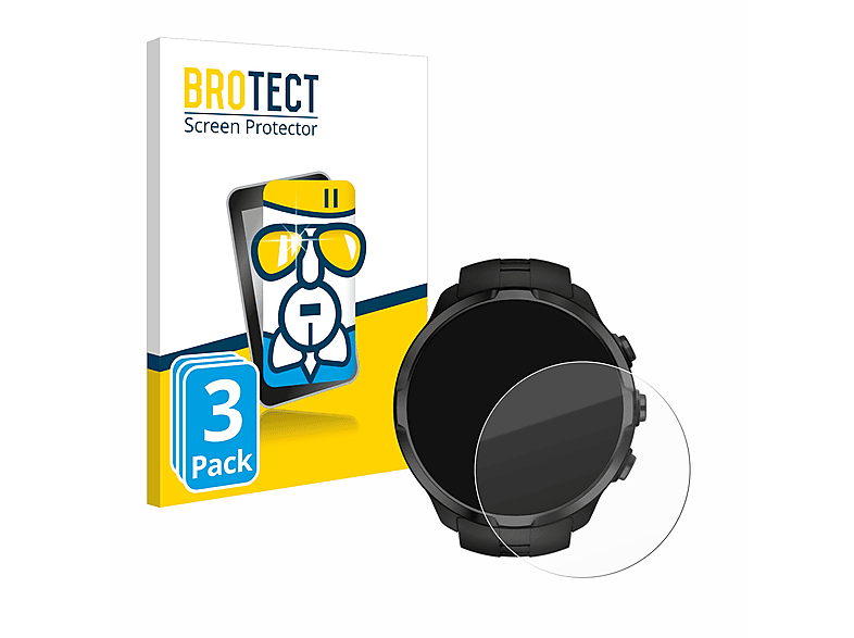 BROTECT 3x Airglass klare Schutzfolie(für Suunto Spartan Sport)